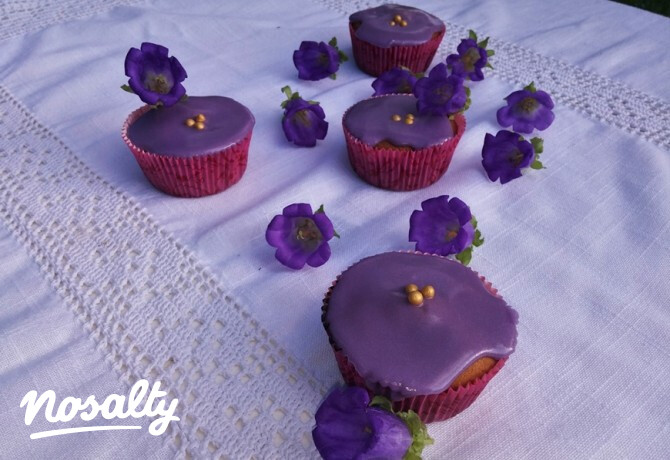 Mézes levendulamázas cupcake