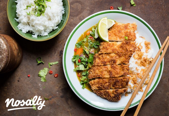Katsu curry padlizsánnal