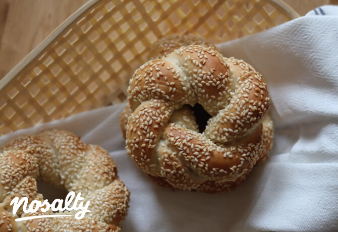 Szezámmagos bagel