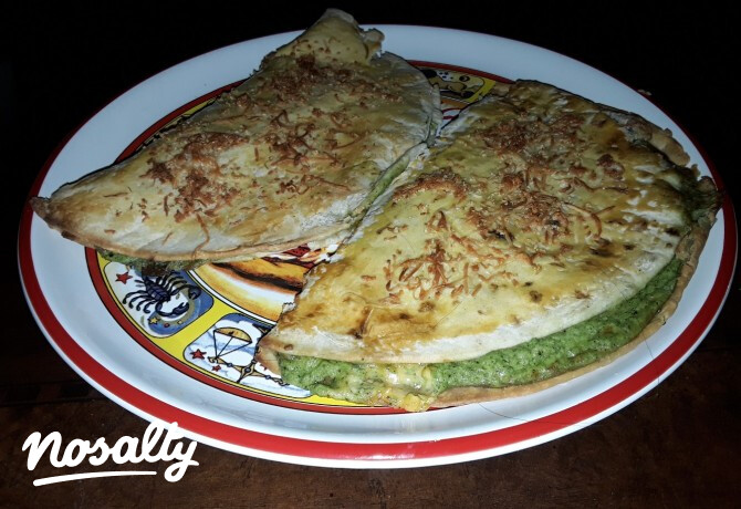 Töltött piadina újrasütve