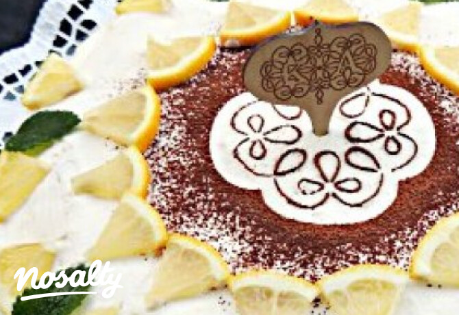 Spirálos citromtorta