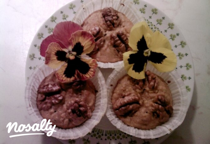 Almás-diós gyors muffin