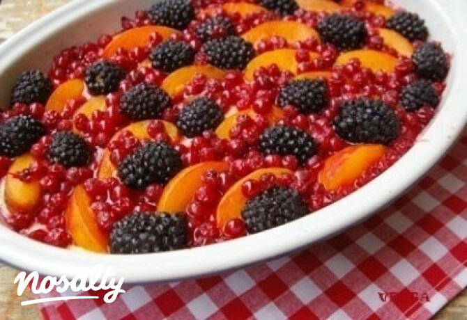 Gyümölcsös gratin