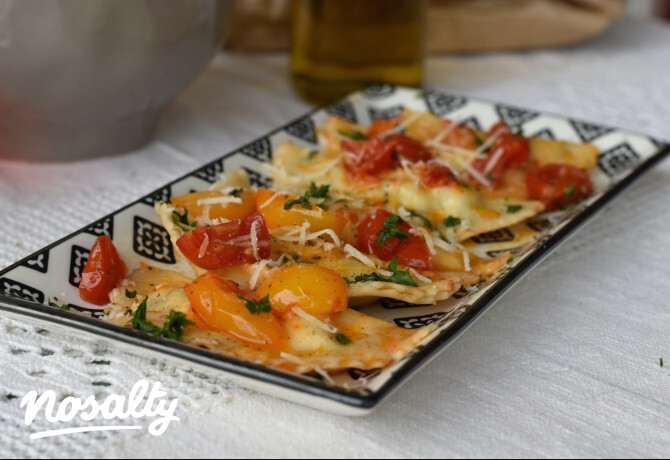 Ezen a képen: Egyszerű spenótos-ricottás ravioli