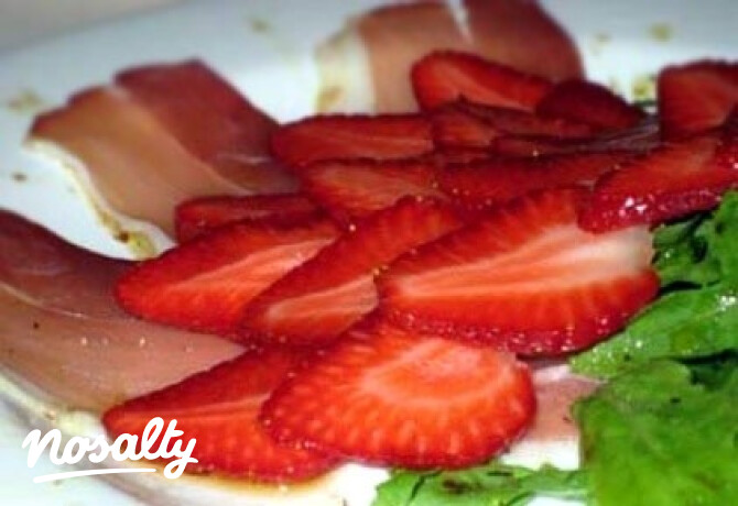 Epercarpaccio sonkával