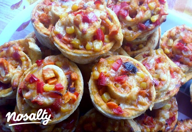 Zöldséges pizzás csiga teljes kiőrlésű liszttel