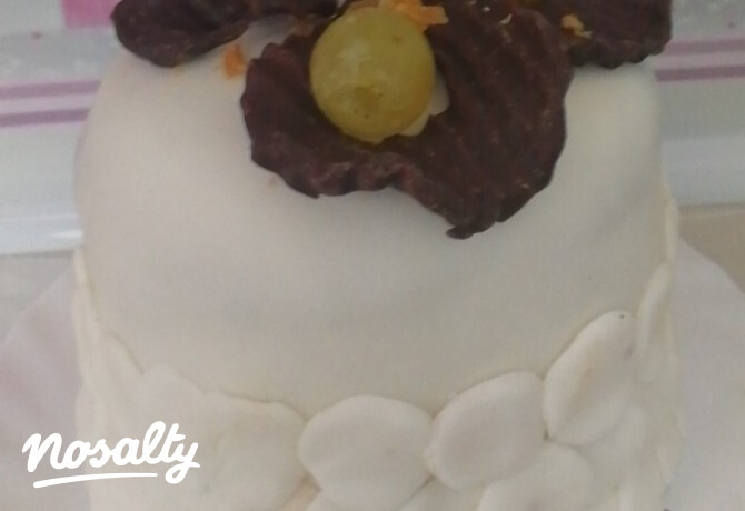 Szülinapi torta piskótából