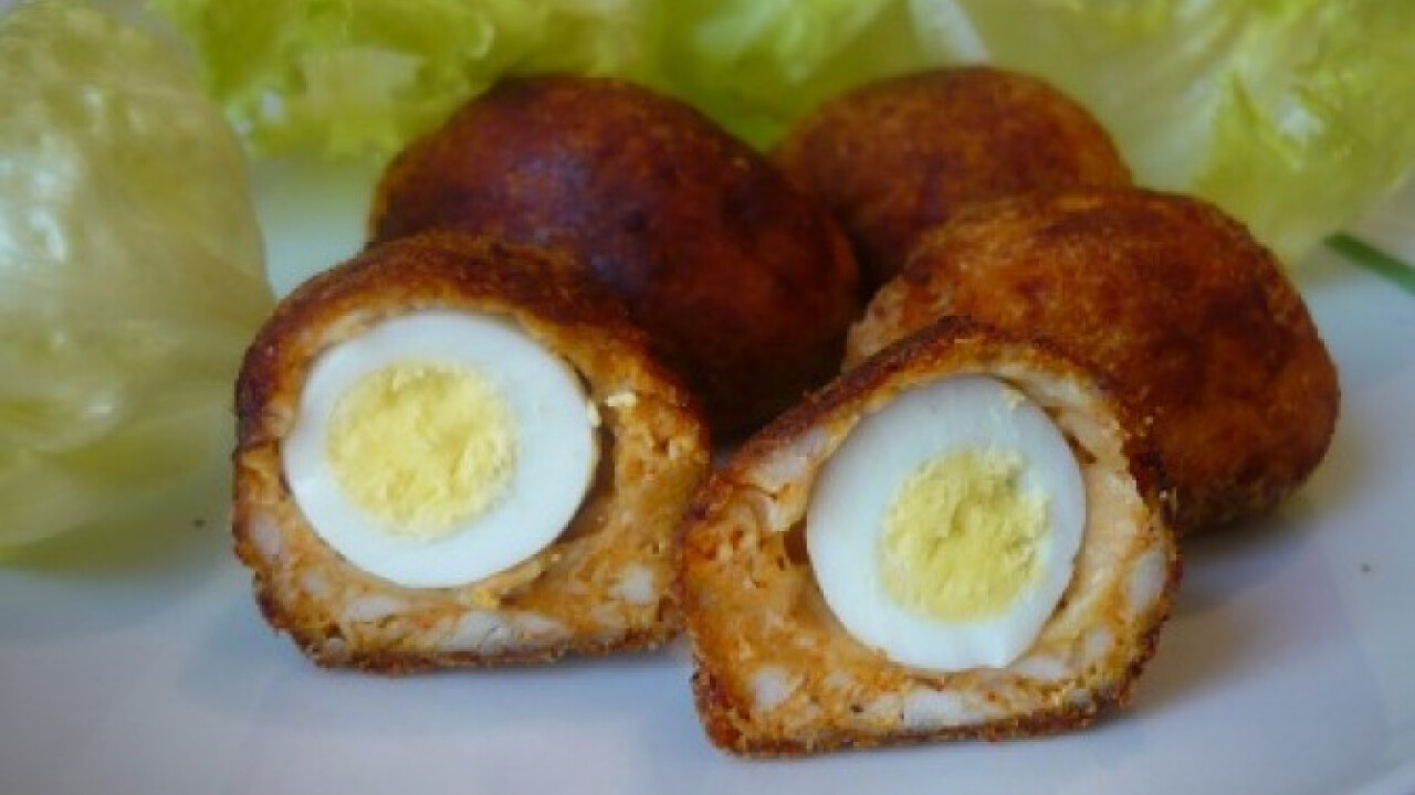 Mini skót tojások csirkemellből