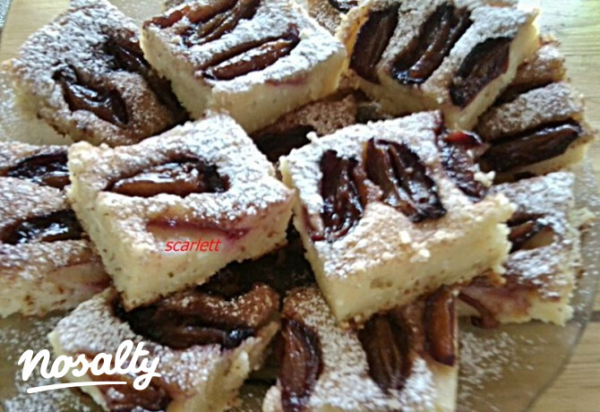 Fahéjas-szilvás túrós pite