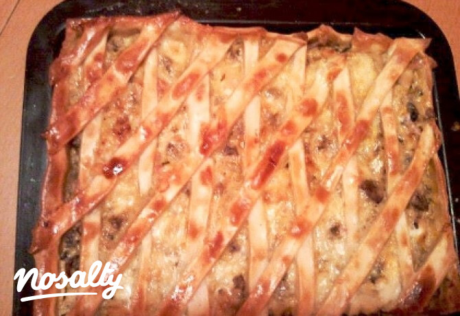 Póréhagymás-sonkás pite