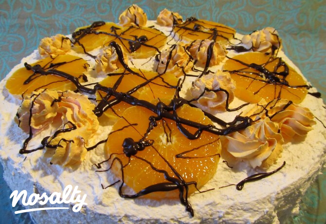 Narancsos pudingos torta