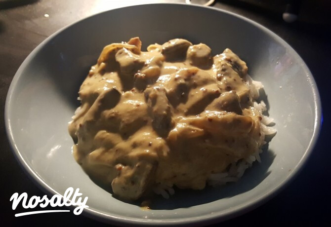 Mushroom stroganoff