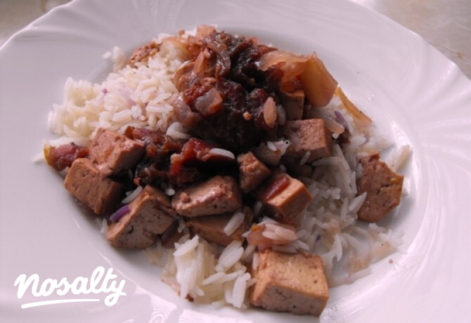 Tofu szilvaraguval
