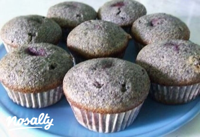 Meggyes-mákos muffin