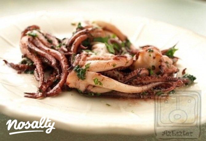 Grillezett polip vagy tintahal