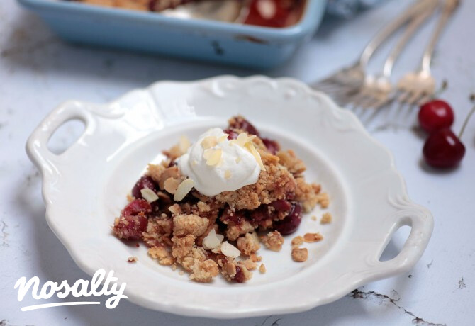 Cseresznyés crumble
