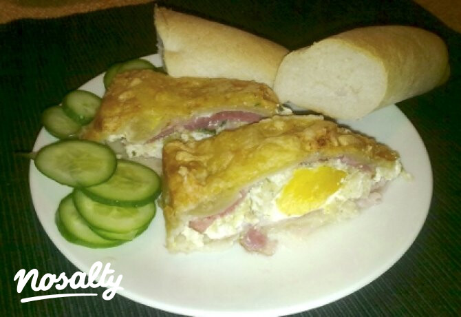 Ham and eggs-tésztában sütve
