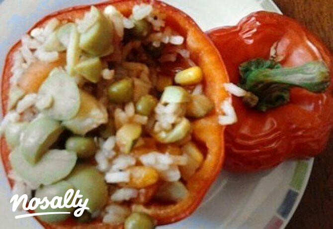 Mediterrán töltött paprika