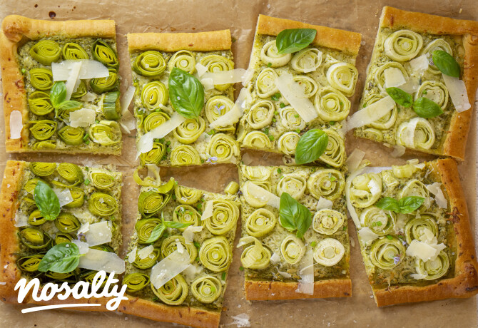 Póréhagymás tart