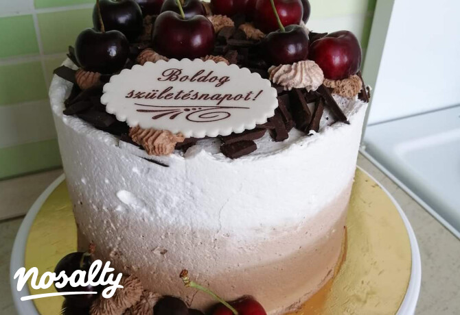 Születésnapi feketeerdő-torta