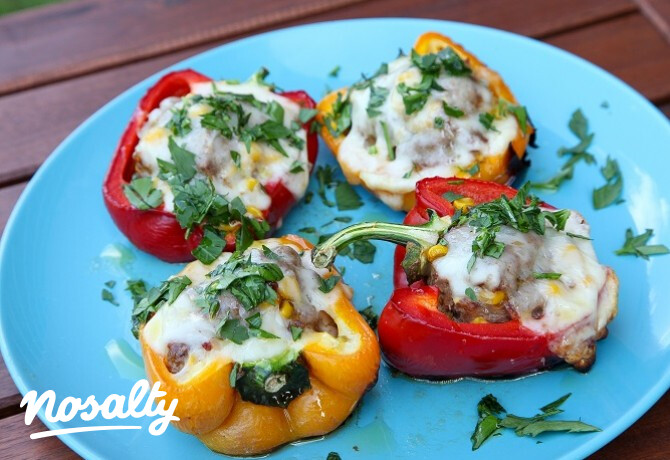 Grillezett töltött paprika