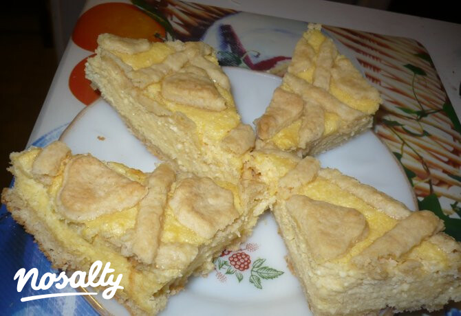 Kókuszos-túrós pite