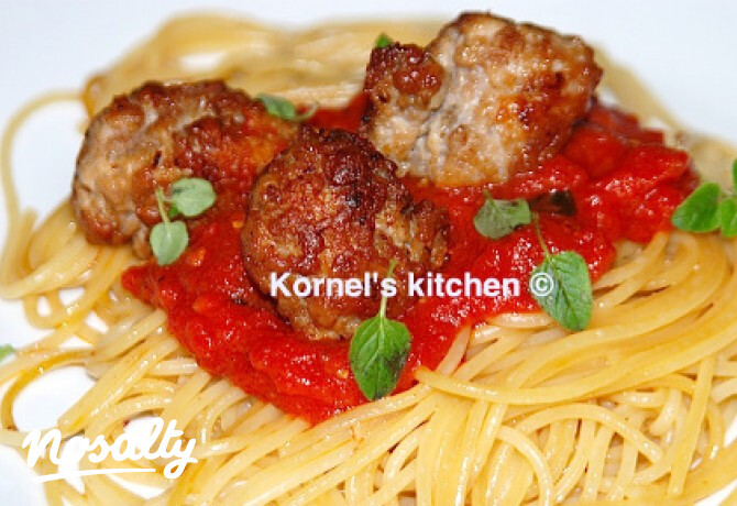 Spaghetti húsgombóccal percek alatt