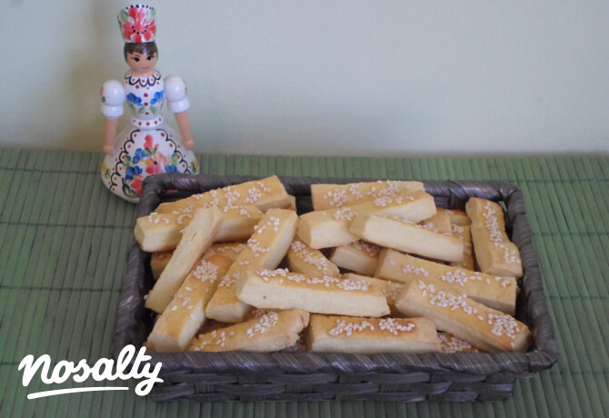 Szezámmagos-vajas rúd