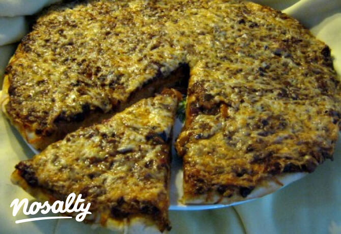 Gombás pizza Iluska konyhájából