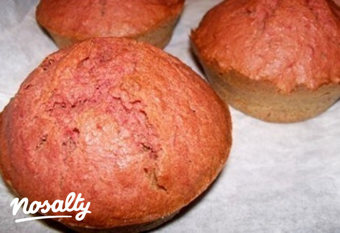 Céklás muffin 2. - tönkölylisztes