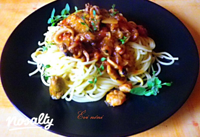 Spagetti con frutti di mare