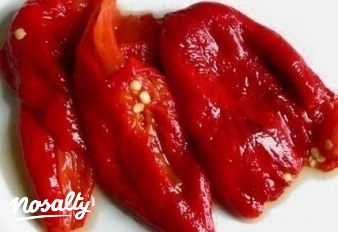 Marinált sült paprika