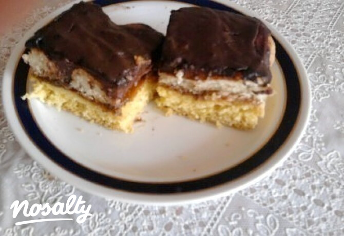Babapiskótás-csokis szelet