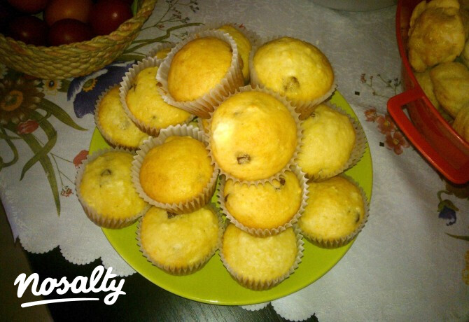 Túrós mazsolás muffin Brigitől