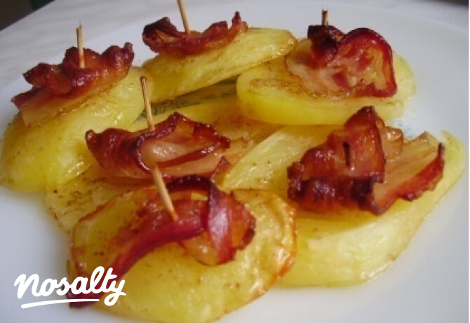 Köménymagos-bacon-ös sült burgonya