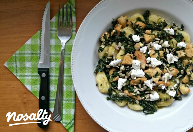 Csirkés-spenótos gnocchi