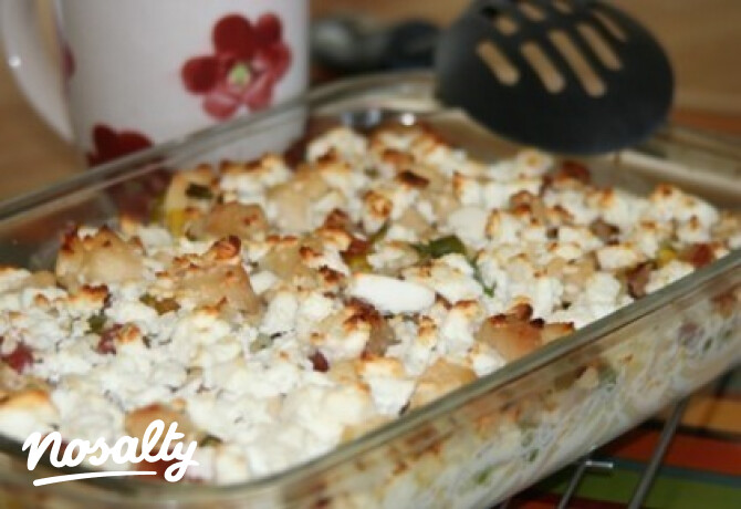 Gyors, gazdag rakott tészta -feta sajttal