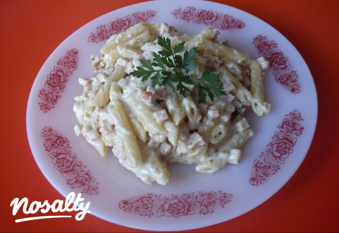 Tejszínes sonkás penne Éva konyhájából