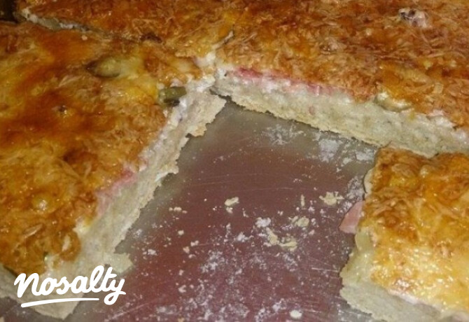 Fokhagymás-tejfölös pizza Anettől