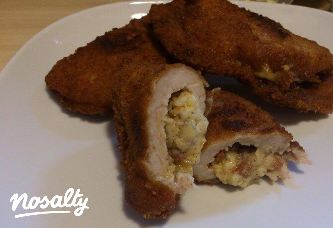Macisajttal töltött karajszelet