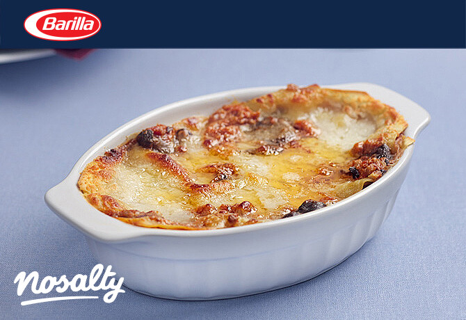 Lasagne prosciuttoval és gombával