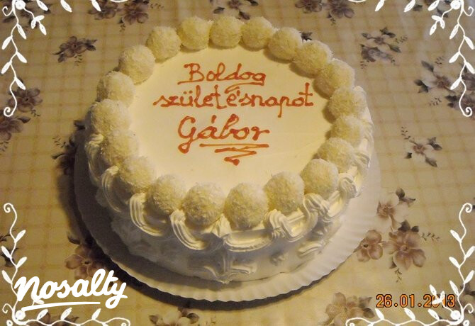 Raffaello torta ahogy Nikóka készíti