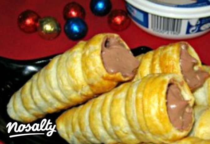 Csokoládés krémmel töltött roló