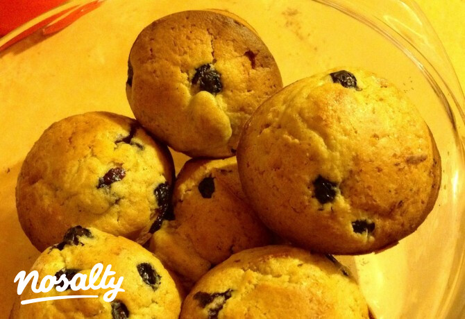 Diétás zabpehelylisztes áfonyás muffin