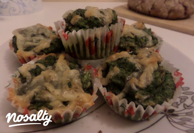 CH szegény spenótos muffin