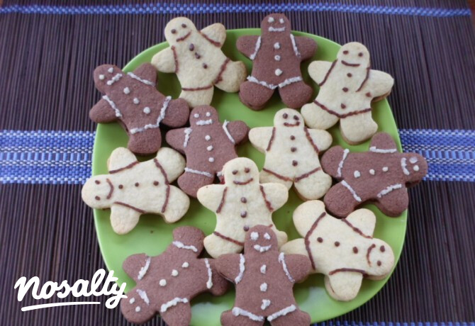Mézeskalácsbáb alakú linzer