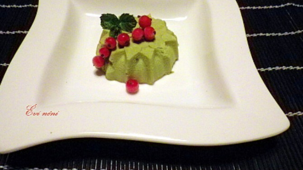 Zöld teás panna cotta Évi néni konyhájából