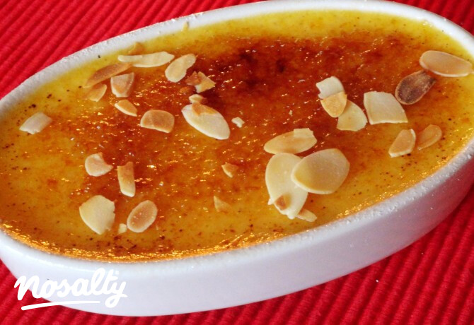 Amarettós créme brulée