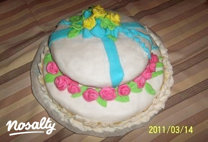 Csokoládétorta 14. - pillecukor-fondanttal bevonva