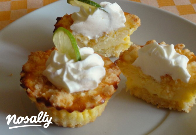 Morzsás lime-os muffin